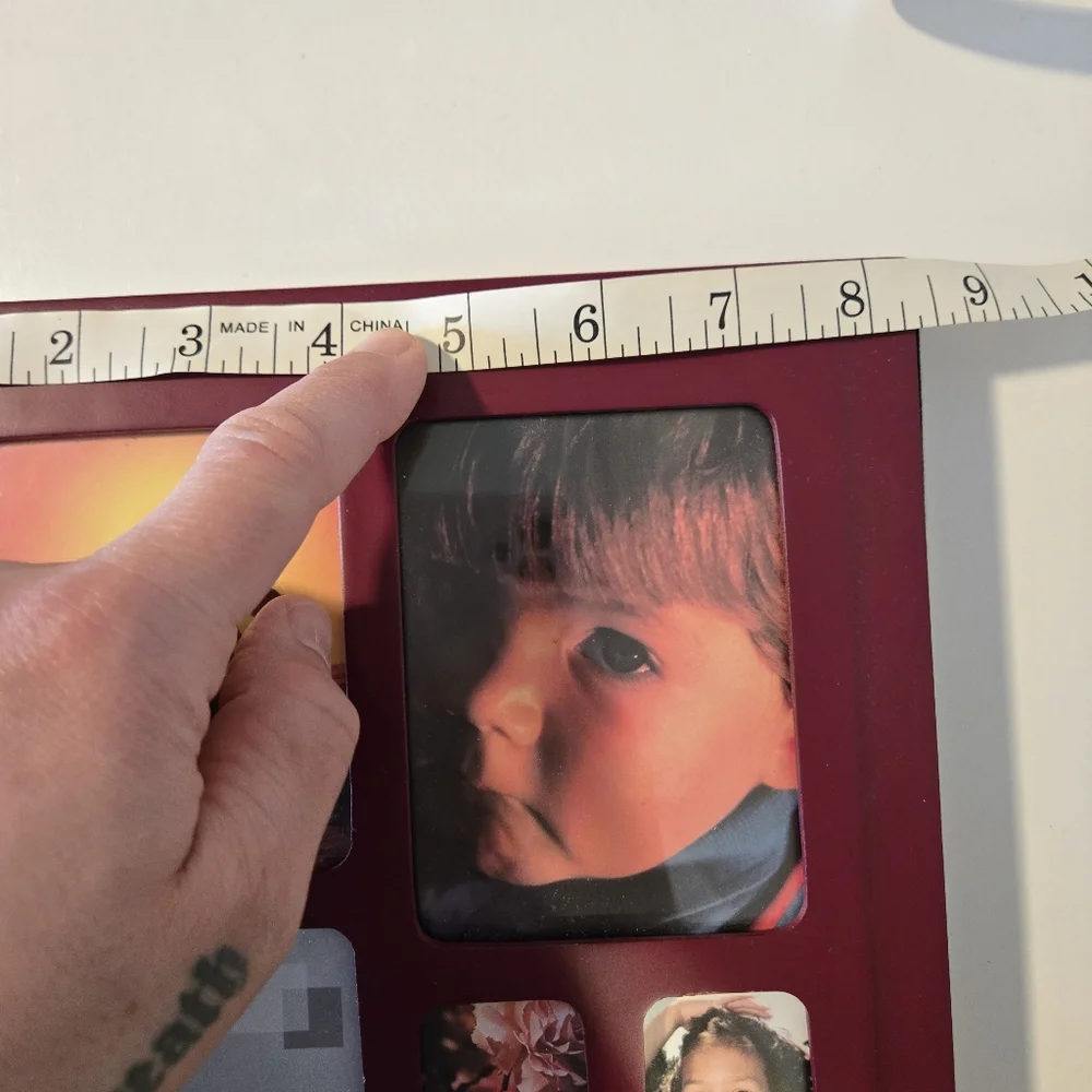Photo Album Book of Mempries Cherry Wood Hardcover - Holds 100, 4x6 Photos